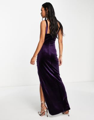 Asos dusty clearance purple dress