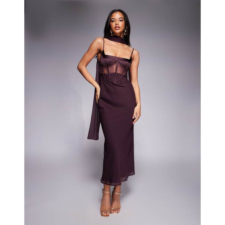 asos design premium lace midi dress Shop Asos Asos Design Premium Lace Midi Dress Asos Design Premium Tulle Maxi  Prom Dress With