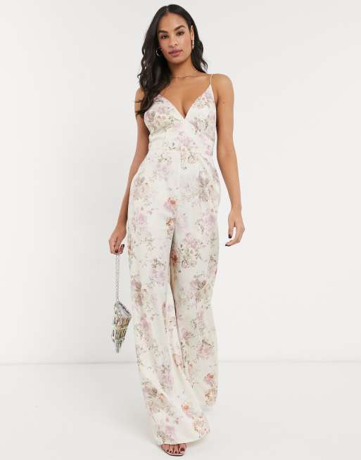Pastel floral jumpsuit sale