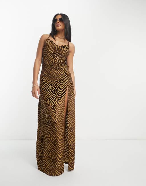 Leopard print ball outlet gown