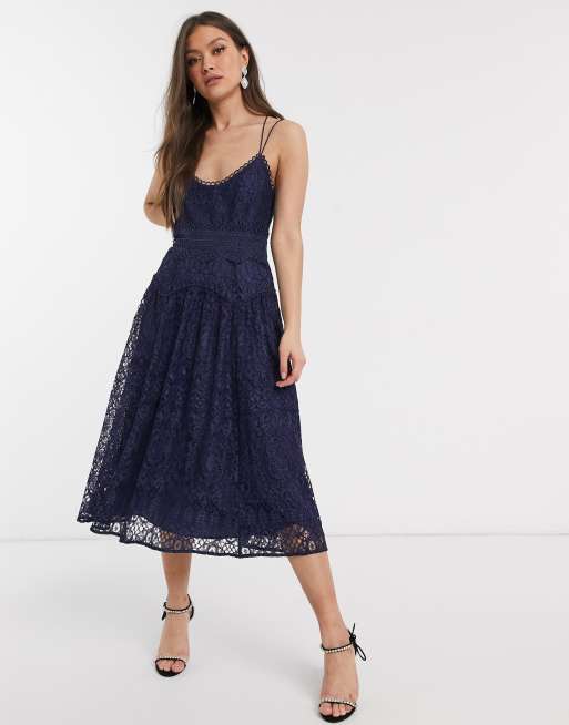 Asos lace cami midi prom outlet dress