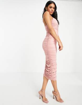 asos ruched dress