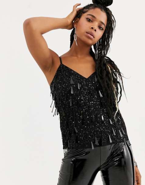 ASOS DESIGN cami with teardrop embellishment - view 1