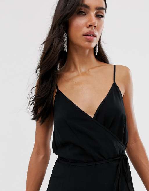 Asos cami wrap clearance dress