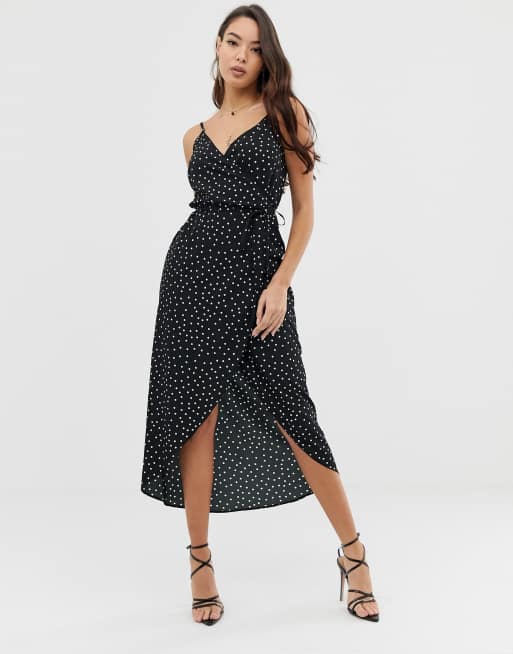 Asos polka clearance dress