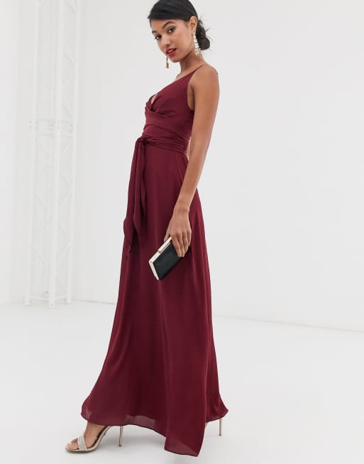 Asos design cami clearance wrap maxi dress