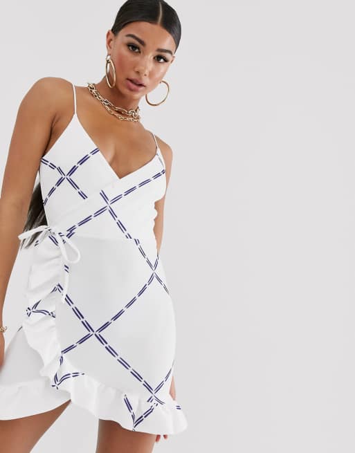 Asos frill hem store dress