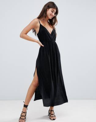 asos black maxi