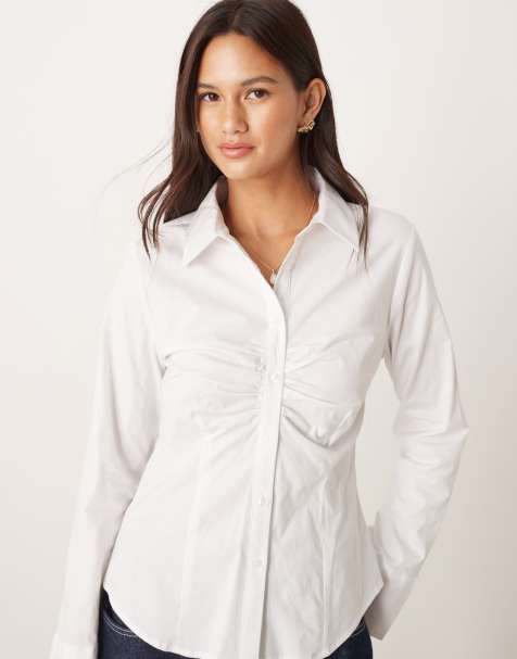 ASOS DESIGN - Camicia aderente bianca - view 1