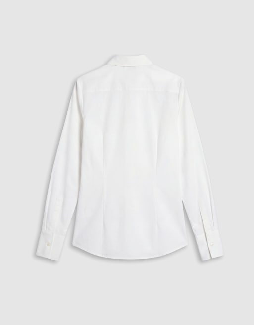 ASOS DESIGN - Camicia aderente bianca, 6 di 8