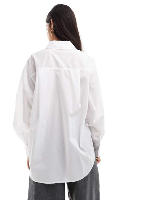 ASOS DESIGN - Camicia bianca oversize, 3 di 4