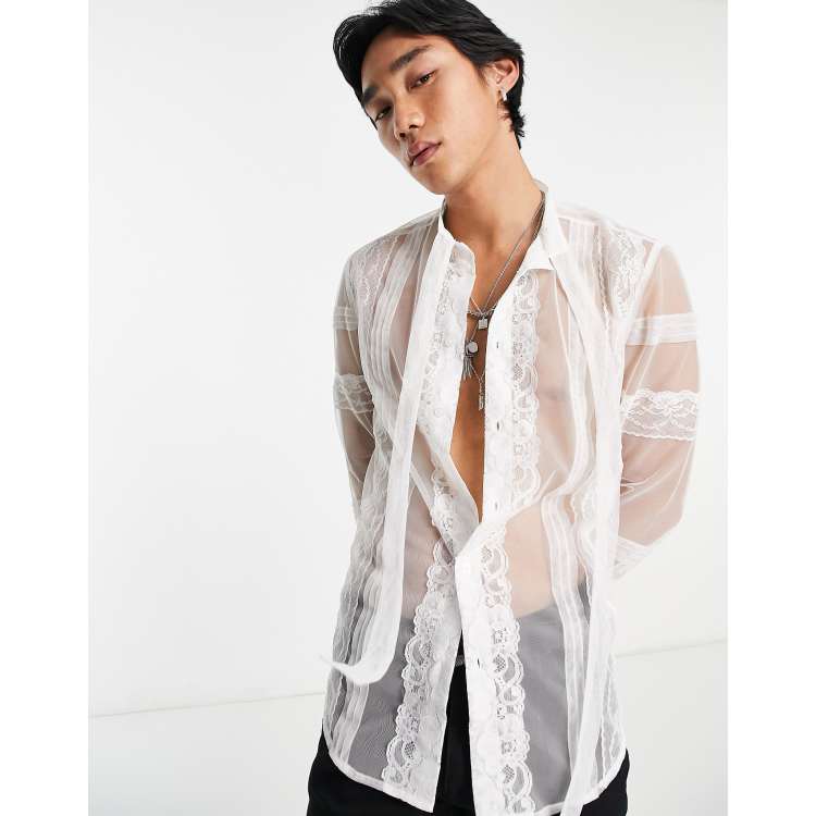 Camicia bianca cheap fiocco