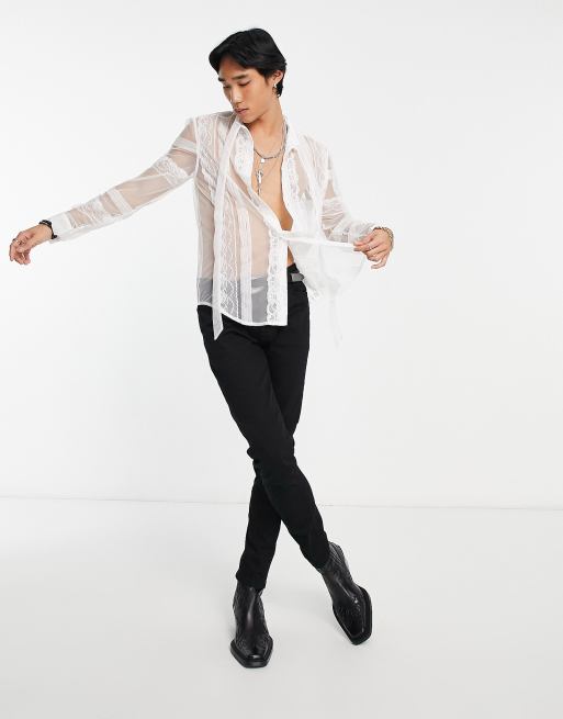 Camicia bianca non trasparente hotsell