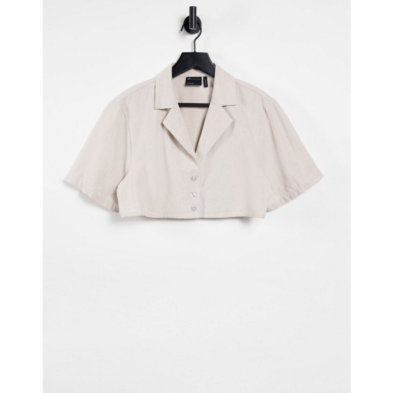 Camicie e bluse Top DESIGN - Coordinato 3 pezzi in lino color avena