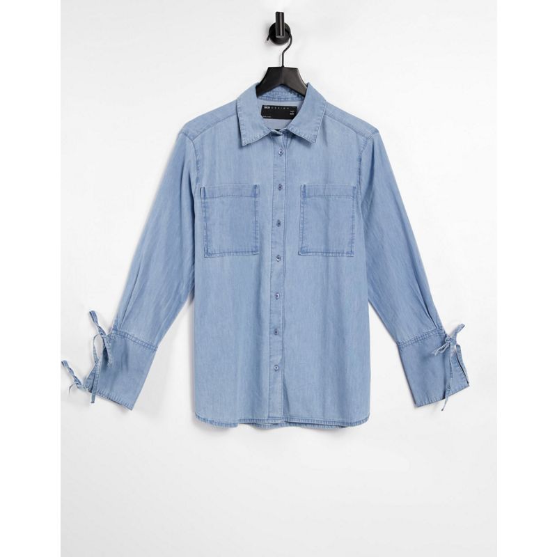 Top PmgeC DESIGN - Camicia di jeans oversize morbida lavaggio medio