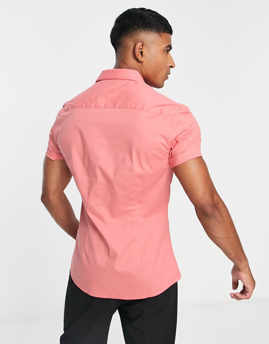 Camicia elegante skinny color corallo-Rosa - ASOS DESIGN Camicia donna  - immagine2