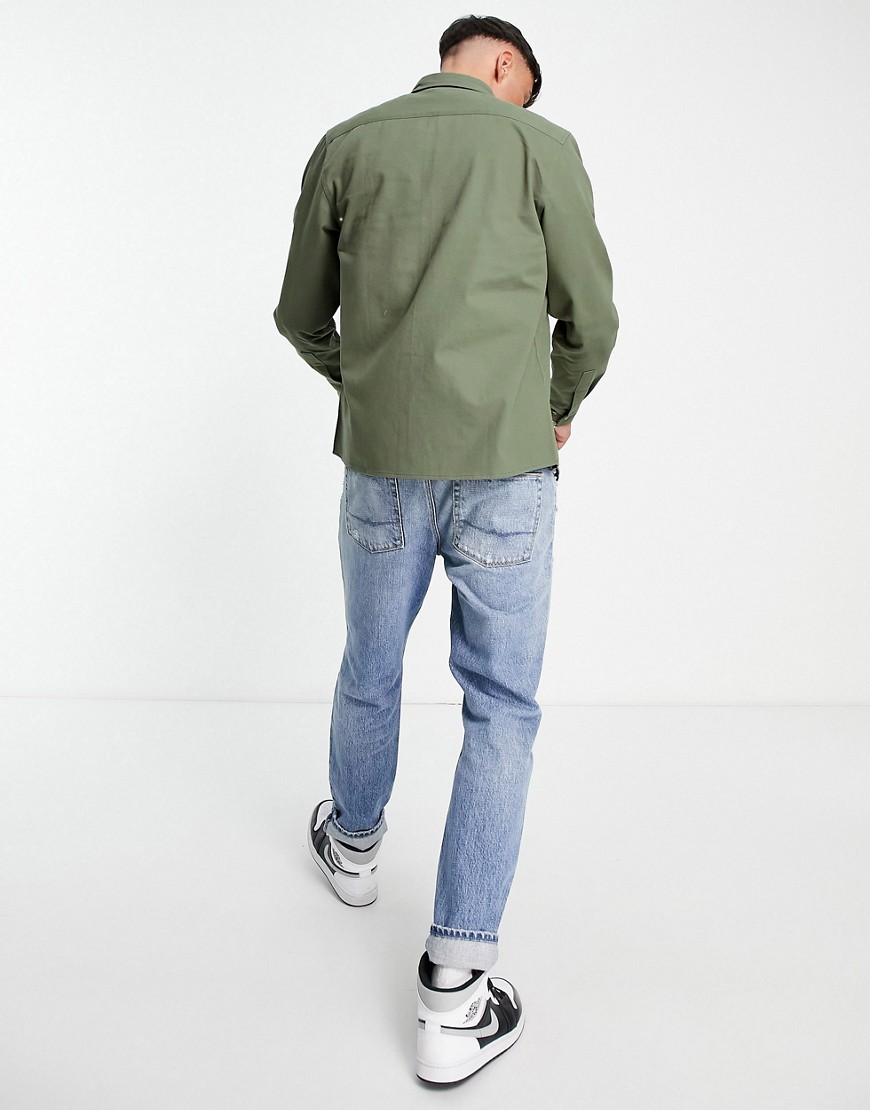Camicia giacca in cotone kaki-Verde - ASOS DESIGN Camicia donna  - immagine2