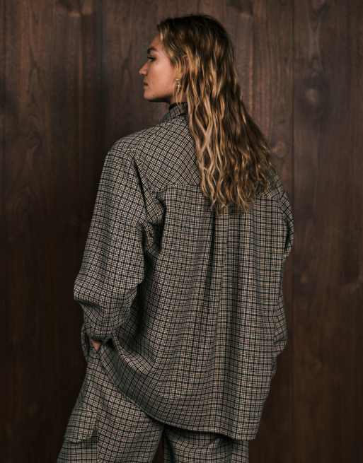 ASOS DESIGN - Camicia giacca oversize a quadri in coordinato, 4 di 4