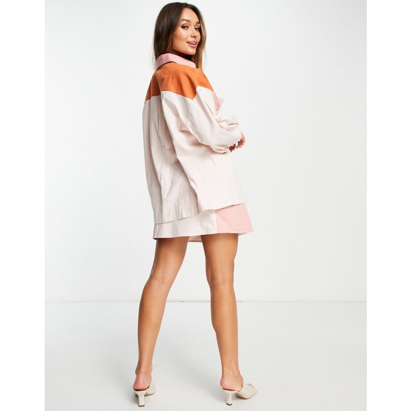 Donna Camicie e bluse DESIGN - Camicia giacca oversize color block 