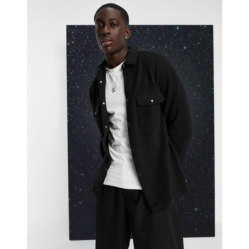 Camicie Uomo DESIGN - Camicia in flanella nera