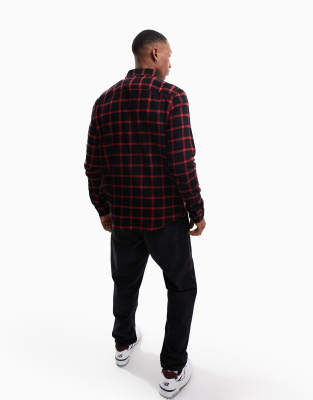 Camicia nera e rossa a quadri-Nero - ASOS DESIGN Camicia donna  - immagine1