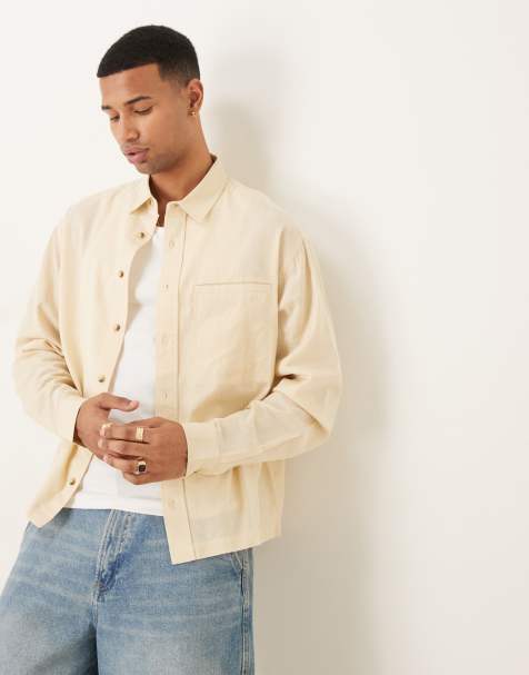 ASOS DESIGN - Camicia oversize crema - view 1