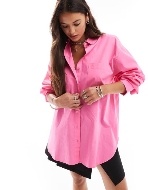 ASOS DESIGN Camicia oversize rosa ASOS