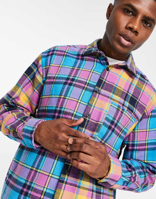 Camicia clearance oversize quadri