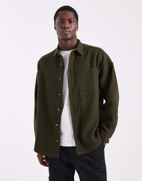 ASOS DESIGN - Camicia oversize verde kaki - view 1