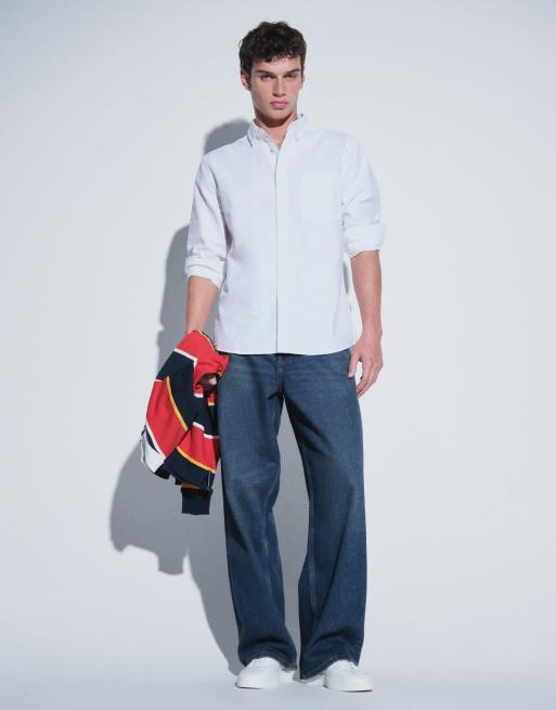 ASOS DESIGN - Camicia Oxford bianca vestibilità classica, 5 di 5