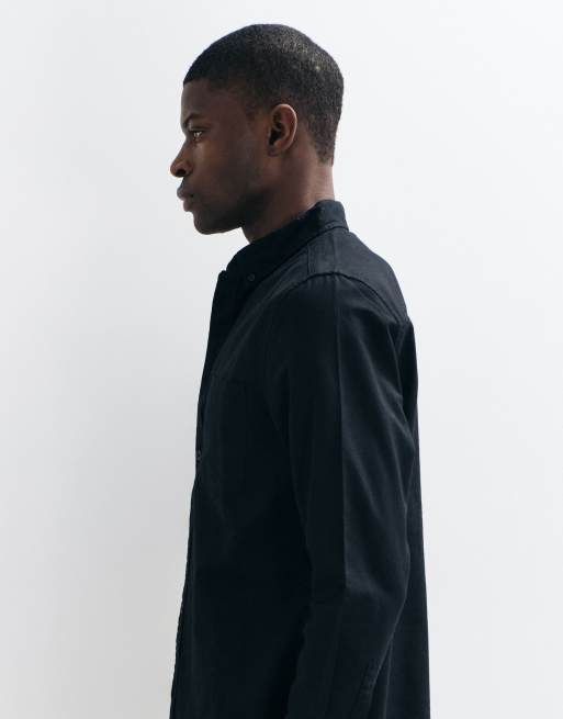 ASOS DESIGN camicia Oxford regular nera, 4 di 5