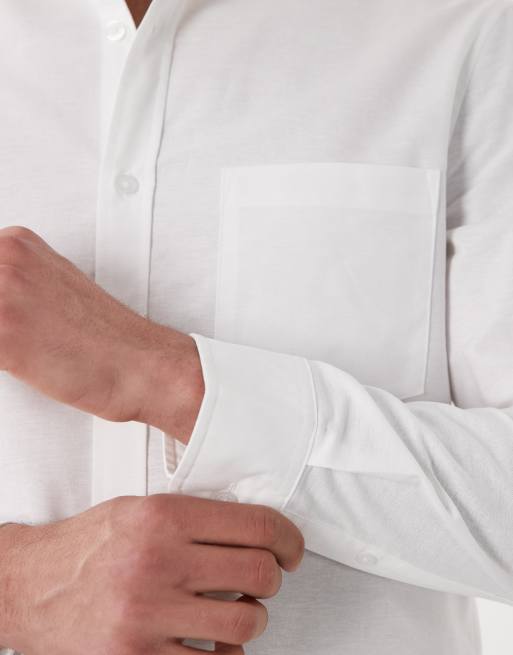 ASOS DESIGN - Camicia Oxford slim bianca, 5 di 5