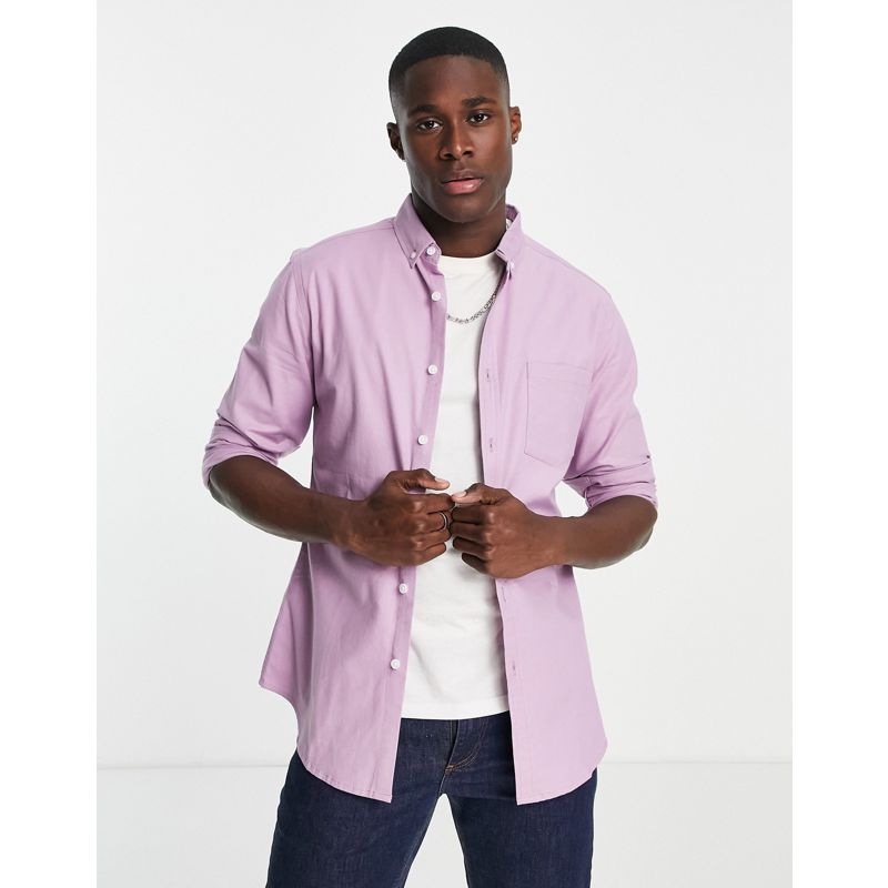 biIYp Camicie DESIGN - Camicia Oxford slim color lavanda