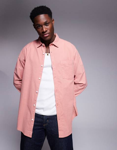 ASOS DESIGN - Camicia Oxford taglio comodo rosa - view 1