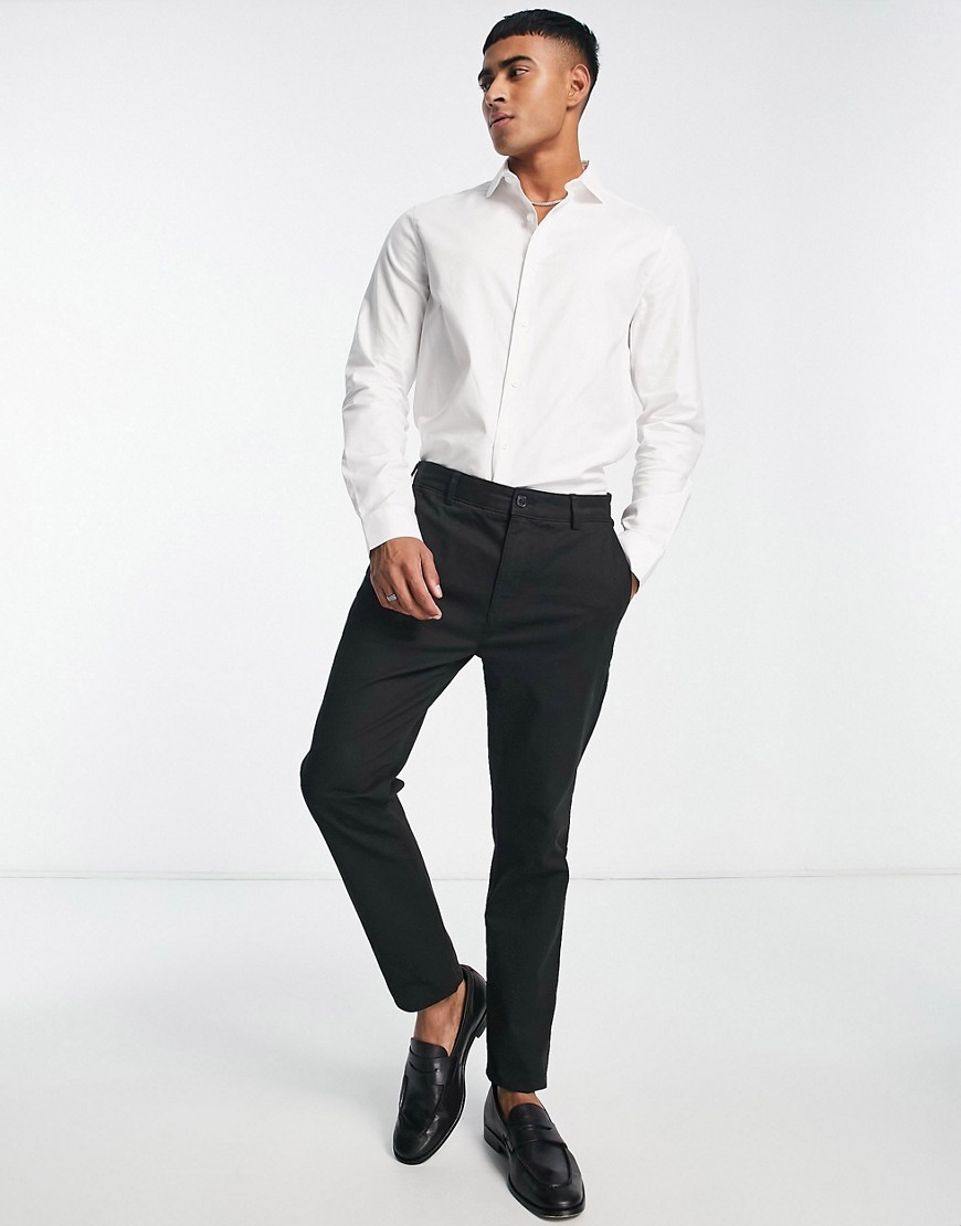 Camicia premium vestibilità classica in twill bianco facile da stirare con colletto alla francese - ASOS DESIGN Camicia donna  - immagine3