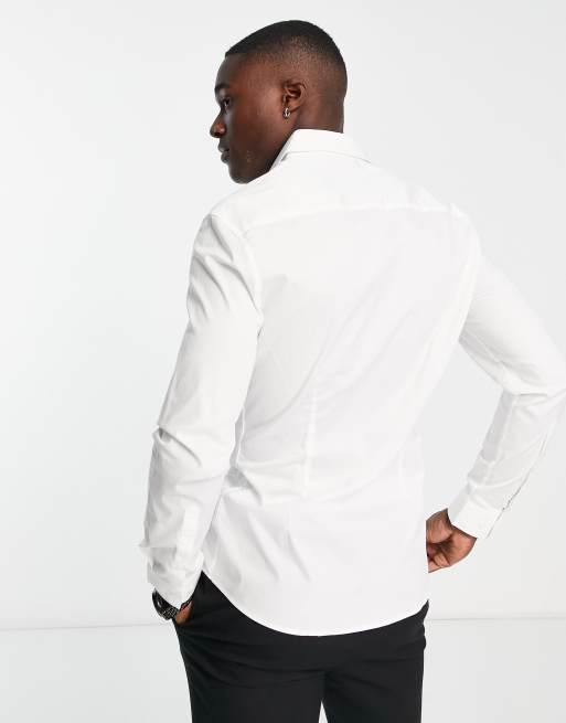 ASOS DESIGN - Camicia skinny bianca, 2 di 4
