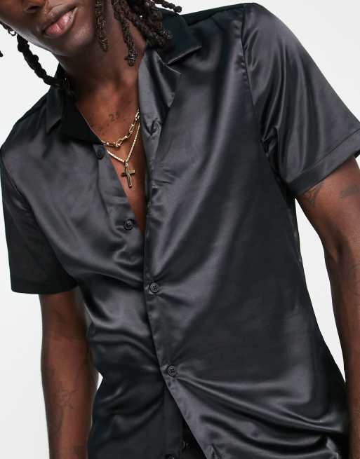 Camicia raso nera deals