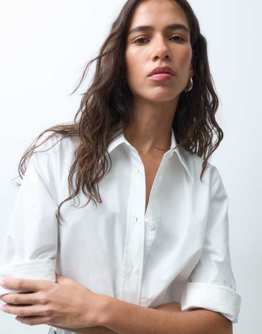 ASOS DESIGN camicia slim bianca, 3 di 7