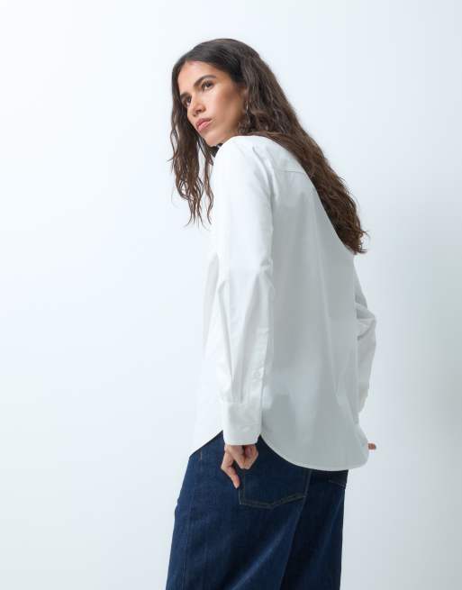 ASOS DESIGN camicia slim bianca, 5 di 7