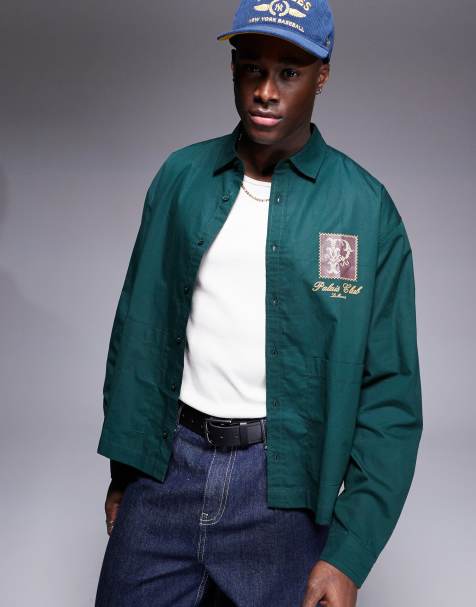 ASOS DESIGN - Camicia squadrata oversize con stampa sul petto - view 1