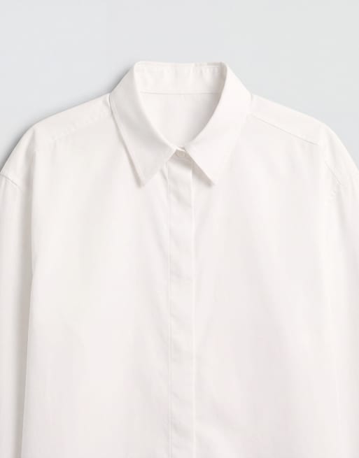 ASOS DESIGN camicia stretta in vita bianca, 9 di 9