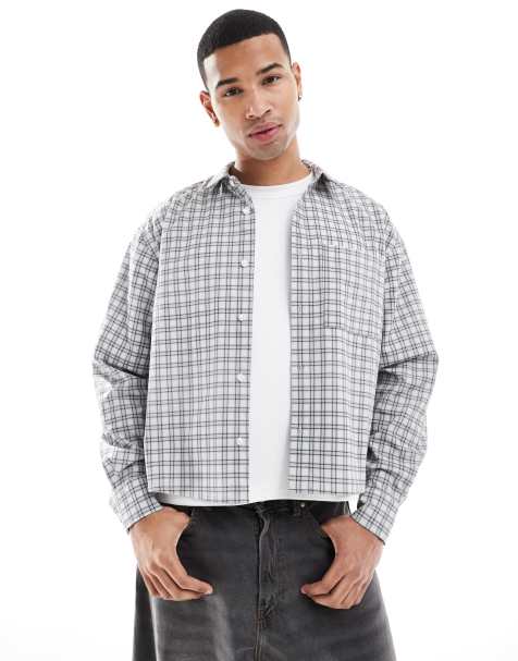 ASOS DESIGN - Camicia super oversize marrone a quadri - view 1