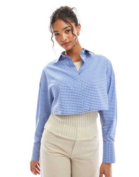 ASOS DESIGN - Camicia taglio corto a quadretti - view 1