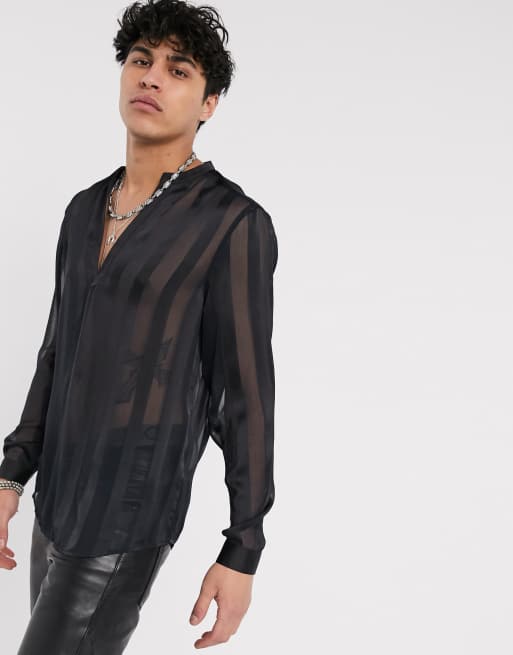 Camicia sales trasparente uomo