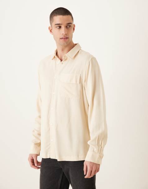 ASOS DESIGN - Camicia vestibilità classica beige in coordinato - view 1
