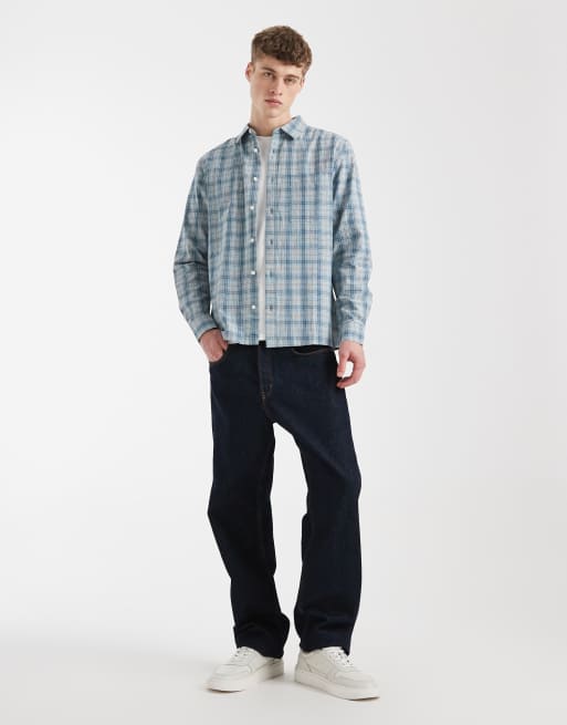 ASOS DESIGN - Camicia vestibilità classica blu a quadri, 2 di 5