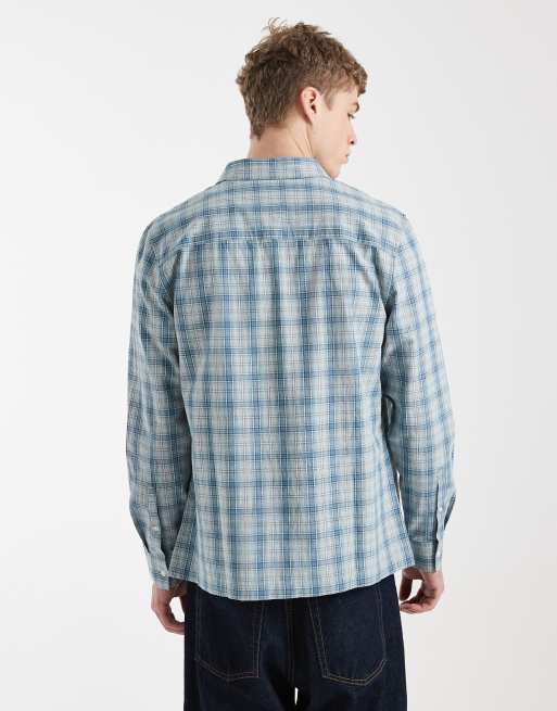 ASOS DESIGN - Camicia vestibilità classica blu a quadri, 3 di 5