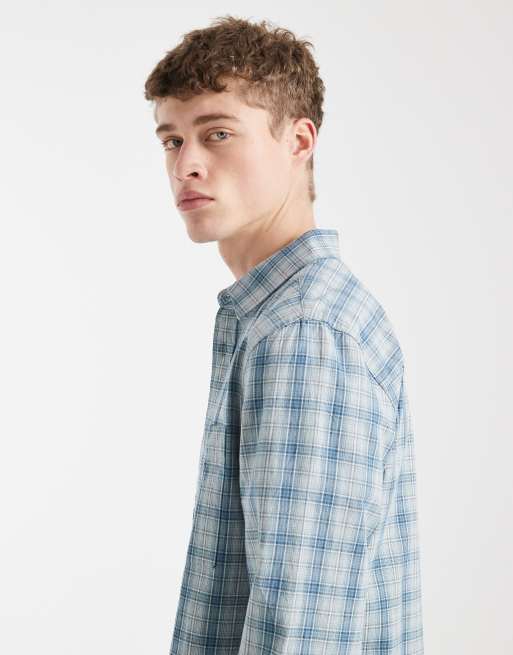ASOS DESIGN - Camicia vestibilità classica blu a quadri, 5 di 5