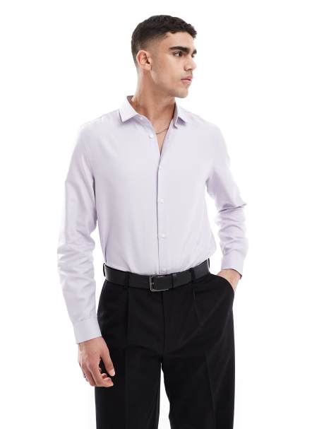 ASOS DESIGN - Camicia vestibilità classica rosa - view 1