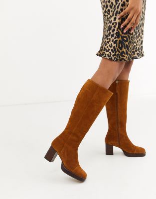 rust suede boots